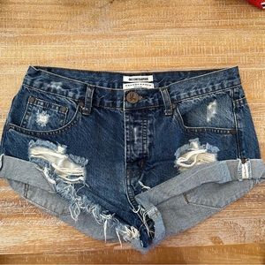 One Teaspoon denim shorts